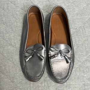 Silver Coach Loafers